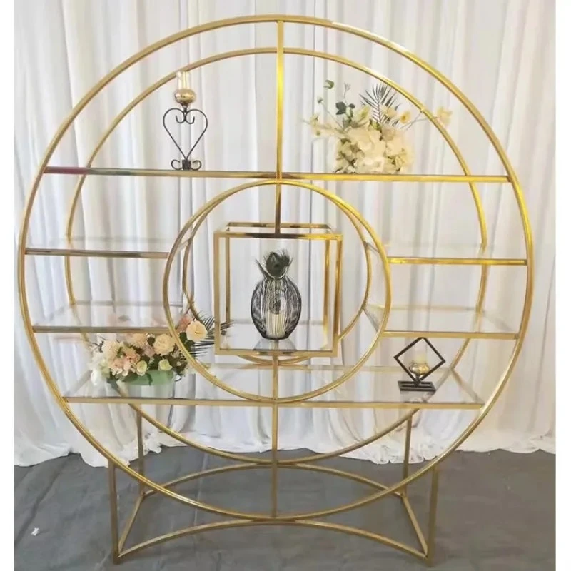 

Luxury Modern Stainless Steel Wine Rack Gold Bar Shelf