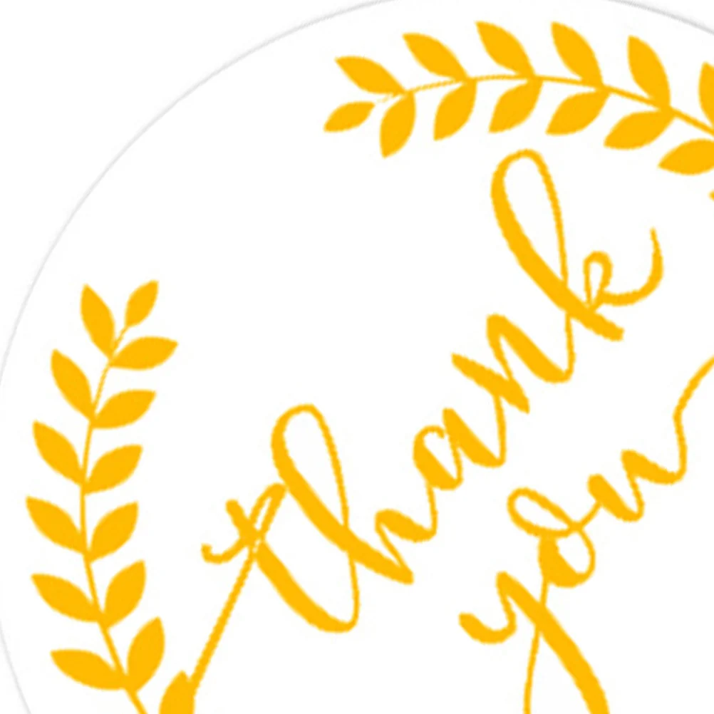 

500pcs Thanking Gold Foil Self-Adhesive Sealing Sticker For Gift Bag Candy Wrapping Decorative Label Colorful Sealing Sticker