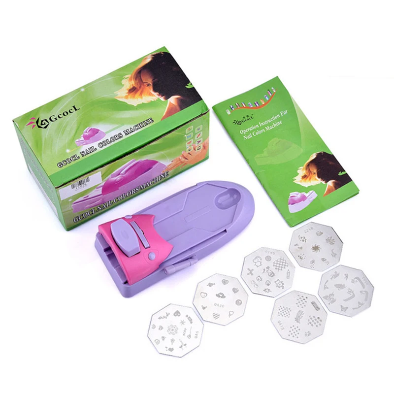 Nail Art Printer Afdrukken 3d Ontwerp Patroon Stempel Manicure Machine Stamper Kits Nail Apparatuur Nagelgereedschap