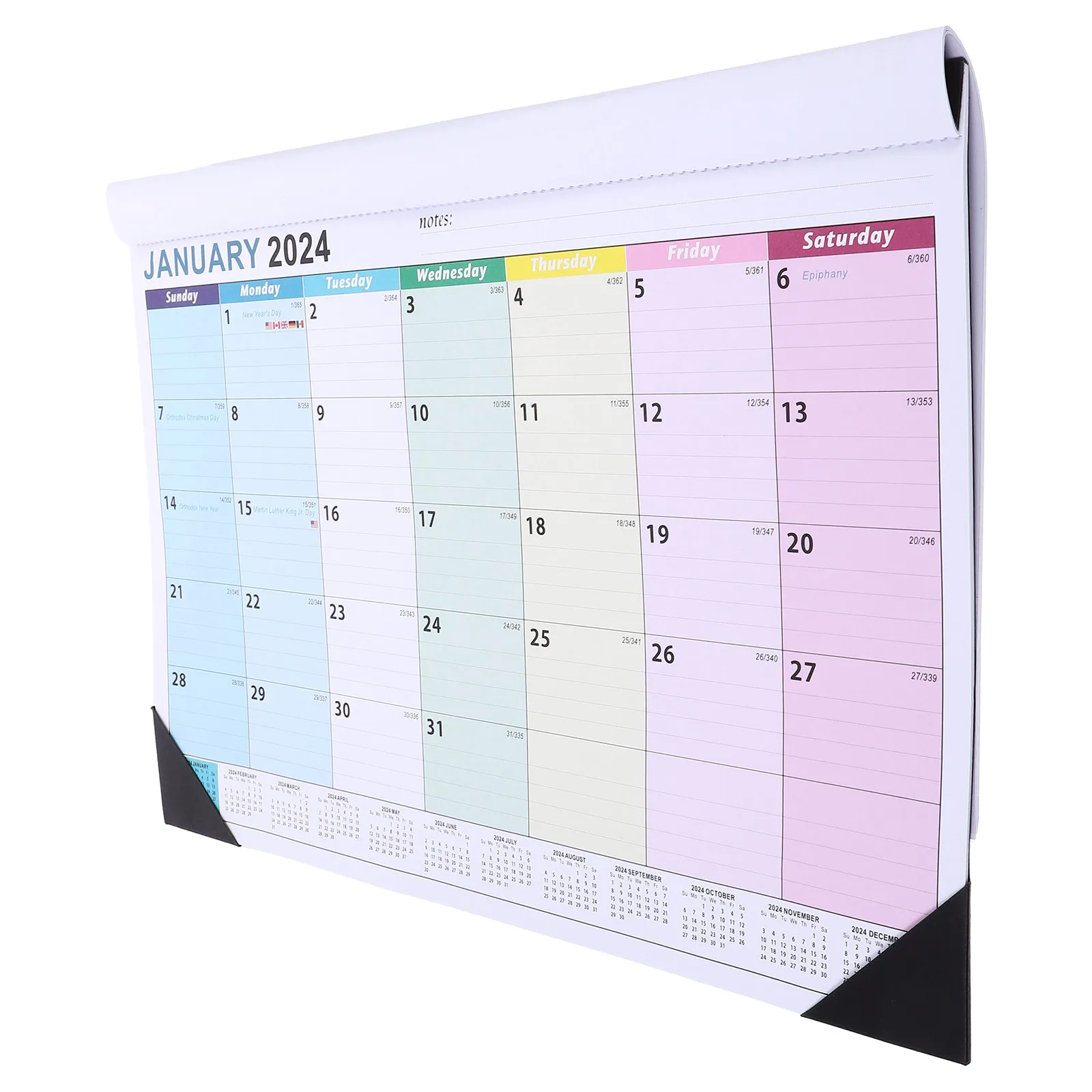 

2023-2024 Hanging Calendar Premium Thick Paper Wall Calendar Monthly Planner for Office Home Decoration Organizer Tool