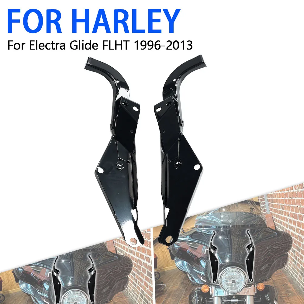 For Harley Street Glide FLHX 1996 1997 1998 1999 2000 2001 - 2012 2013 Black Fairing Support Brackets Motorcycle Accessories
