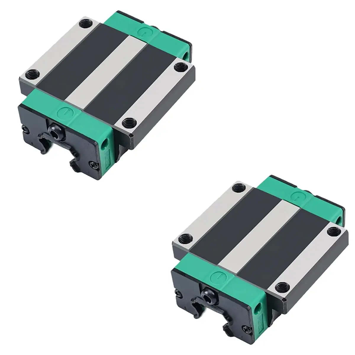 A74U 2pcs HGW25CC Linear Slider Bearing HGH20CA Square Bearing Slider Block for HGR25 High Assembly CNC Linear Guide