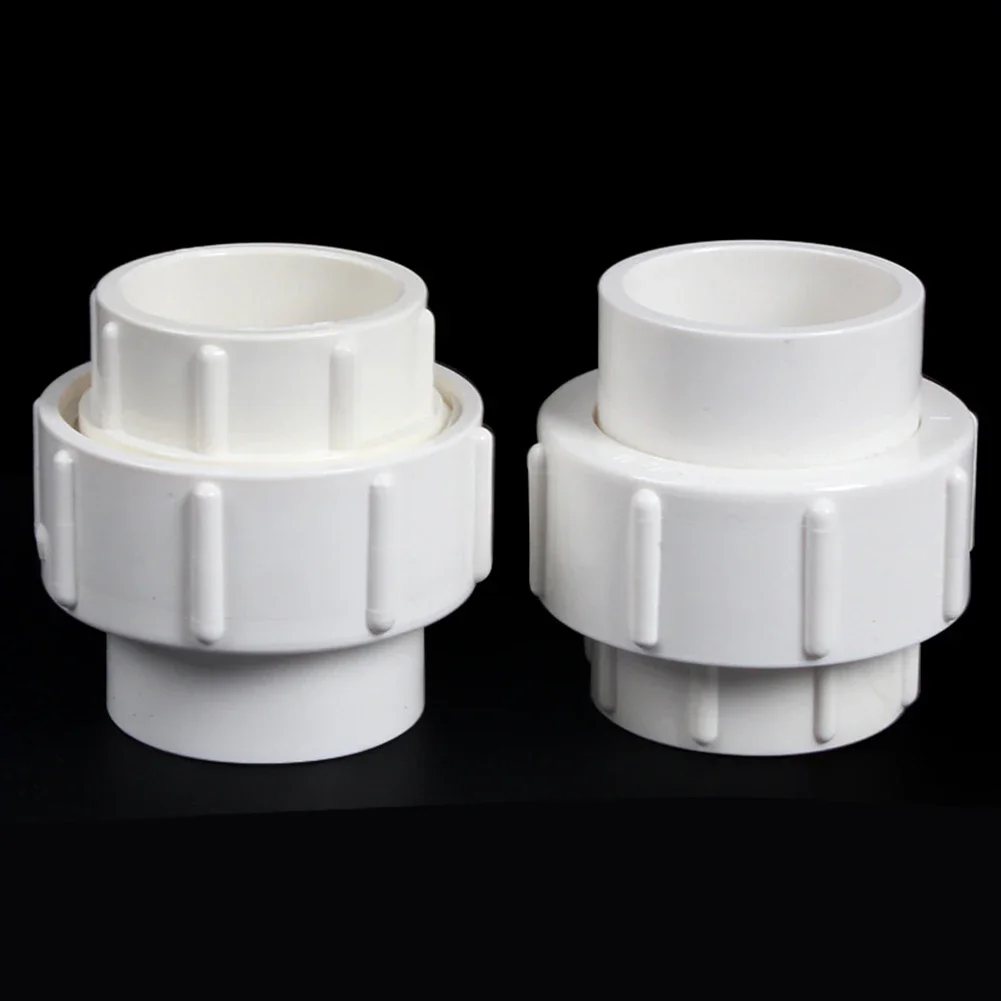 1pcs PVC Union Water Supply Pipe Joint Pipe Accessories 63/75/90/110mm White Plumbing Pipes Fittings