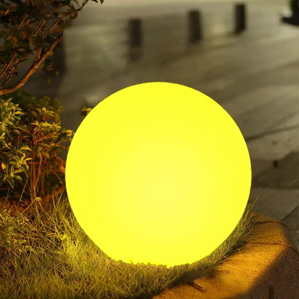 Solar Globe Glowing Ball LED Light Outdoor With Remote 16 RGB Colors Changing IP54 Waterproof For Garden Patio Yard Pathway