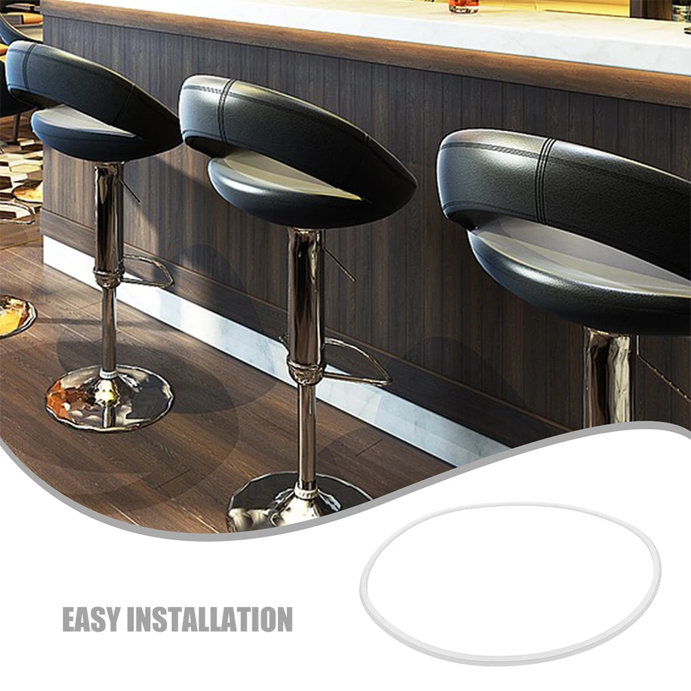 

Bar Stool Foot Rail Protectors Rubber Base Ring Non Slip Stable Replacement Part Floor Protector for Bar Restaurant Home