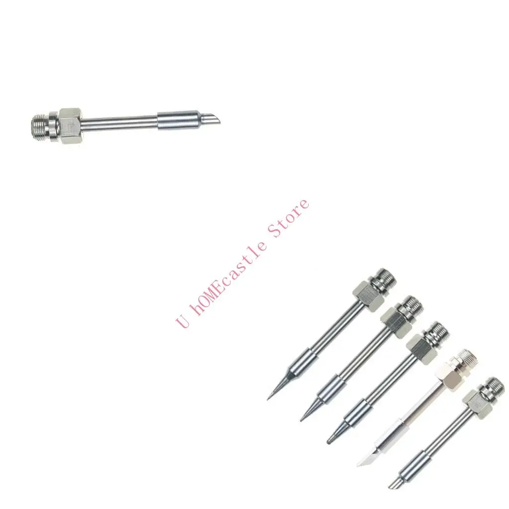 63HF USB Soldering Iron Tip Mini Portable Pointed/ Horseshoe/ Round Tips for Welding Rework Accessories