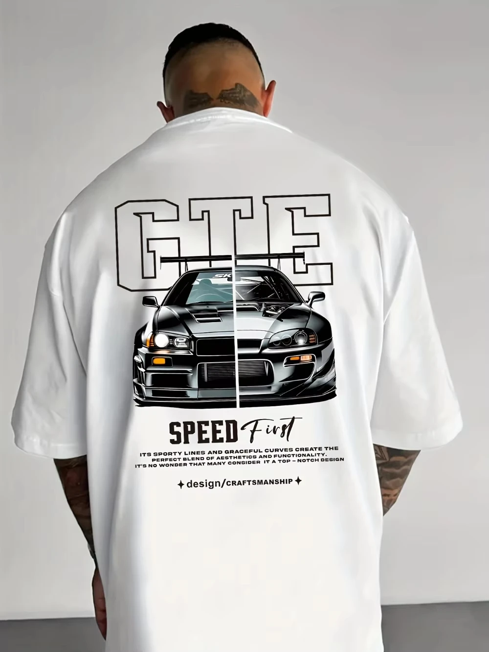Camiseta de Verano 2026 con Estampado de Auto Clásico Japonés, Camiseta de Cuello Redondo de Alta Calidad para Hombre y Mujer