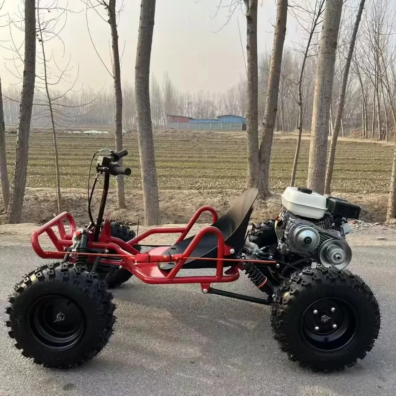 212CCFour-Stroke Off-Road Kart Inflatable Steel Frame Suitable for Adults andChildren All-Terrain Fuel-Powered Outdoor Drift Car