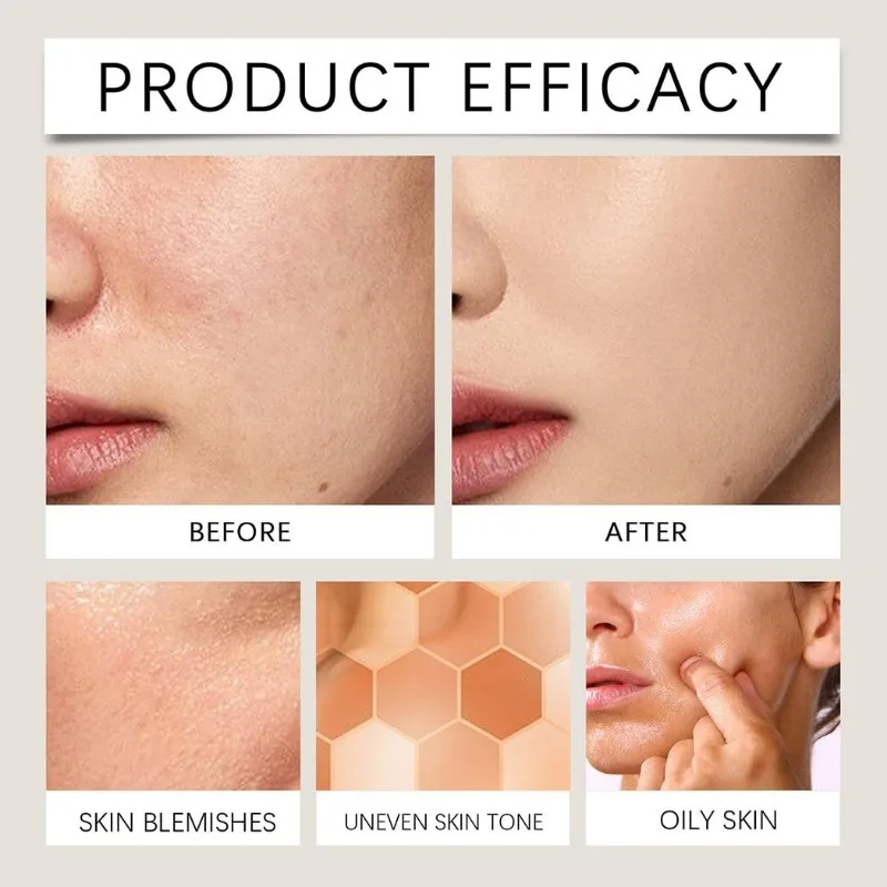 Snail Peptide Moisturizing Foundation Cream 24H Long-Lasting Hydrating Makeup, Full Coverage Concealer, Natural Matte Finish
