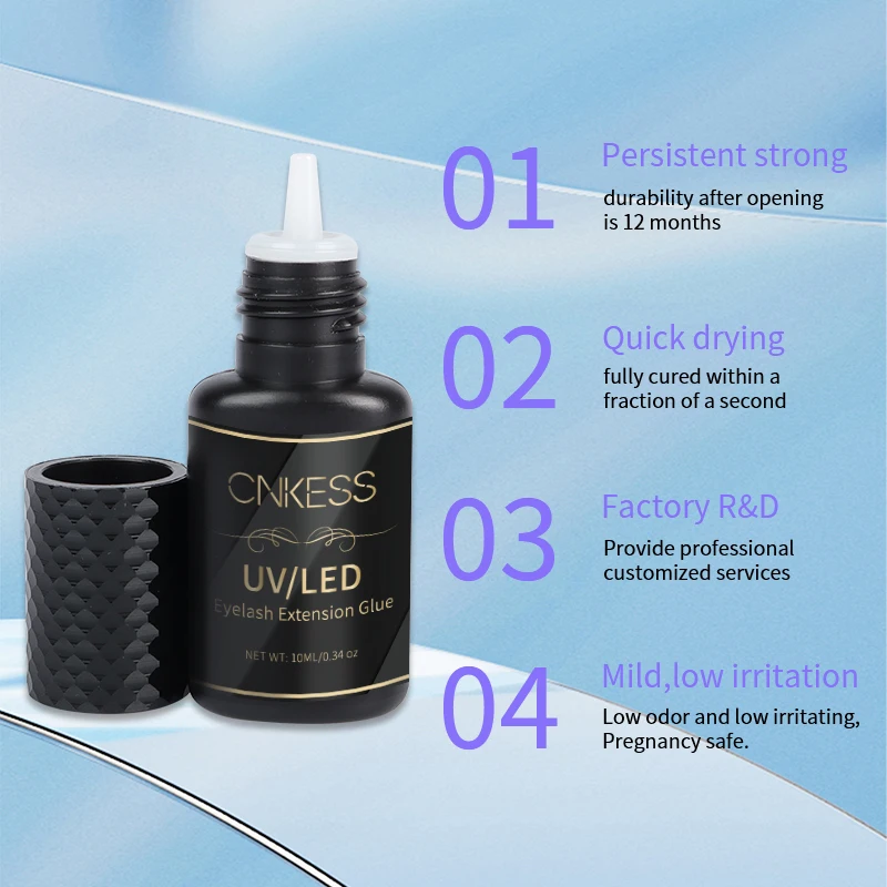 NEW UV Lashes Glue 10ml For Eyelashes Extension Sensitive Waterproof Lasting Quick Dry Adhesive No Irritant Korean Makeup Tool