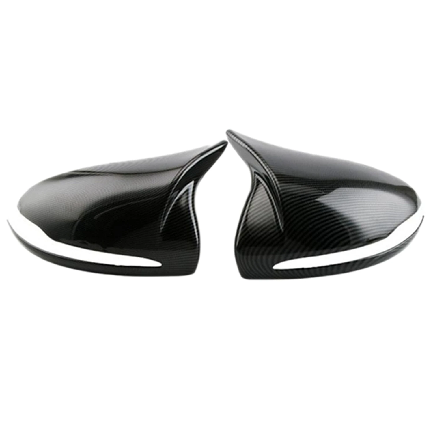 for Mercedes Benz B C E S GLB GLC Cl  W205 W213 W253 Carbon Fiber ABS Horned Style Side Rear View Mirror Cover Trim