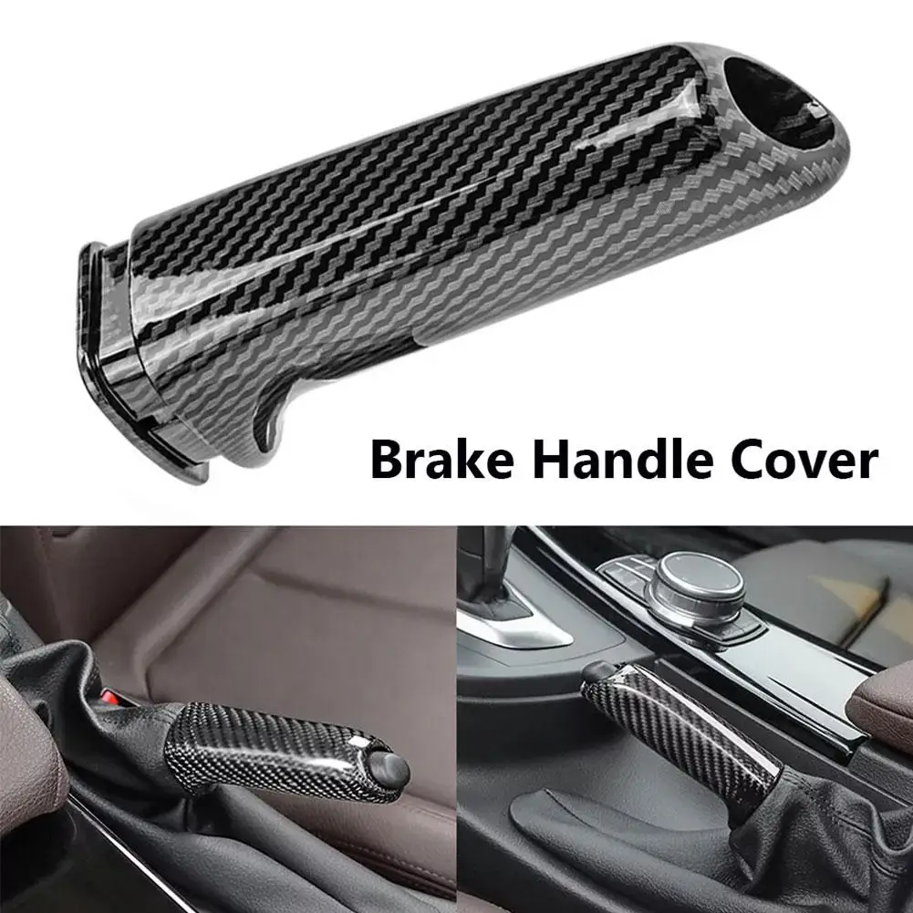 Car Carbon Fiber Color Handbrake Brake Handle Cover For BMW Universal E46 E90 E92 E60 E61 F20 F30 F22 Series