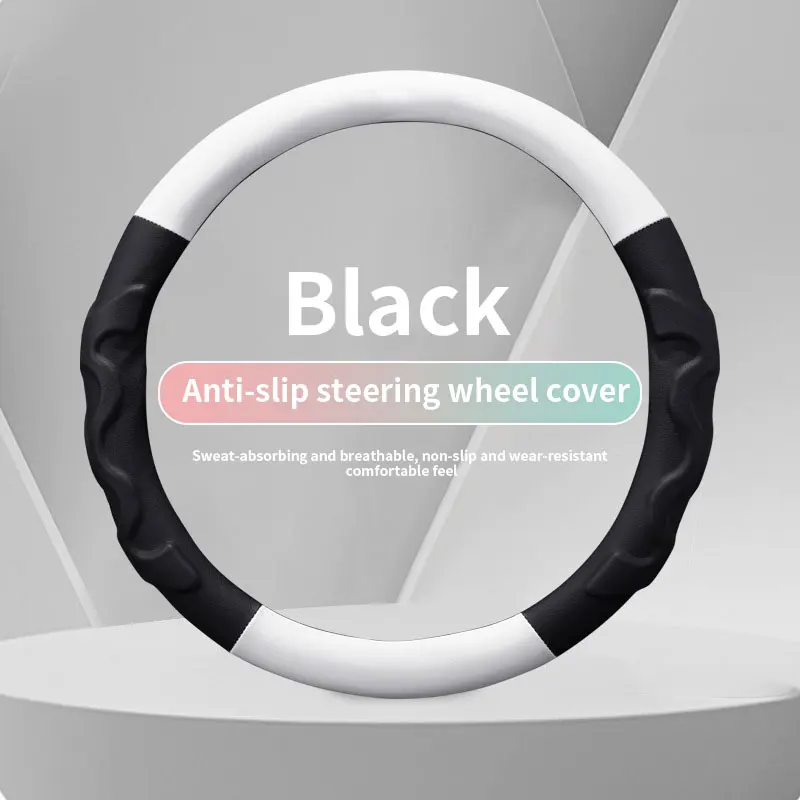 Car Leather Carbon Fiber Non-slip Steering Wheel Cover For Volvo XC70 XC90 V50 V70 S60 S80 C30 XC40 XC60 S90 V90 T5 V60 C70 T6