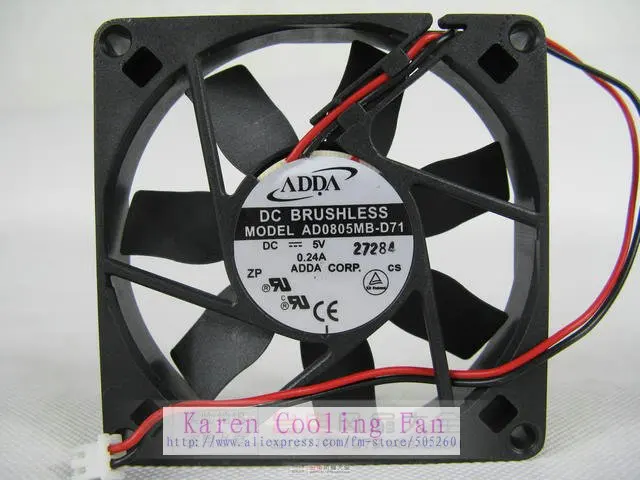 8CM 8015 5V 0.24a AD0805MB-D71 AD0805MB-D70 Computer Case Fan