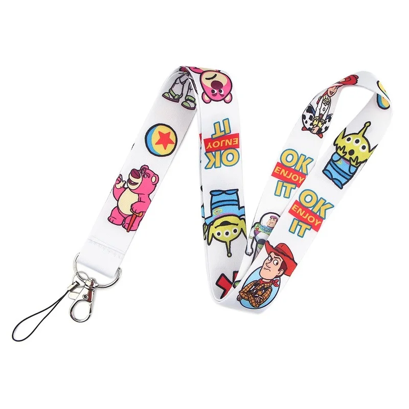 Disney Toy Story Kids Lanyard for Key Neck Strap Lanyard Card ID Badge Holder Key Chain Key Holder Hang Rope Keyrings Accessorie