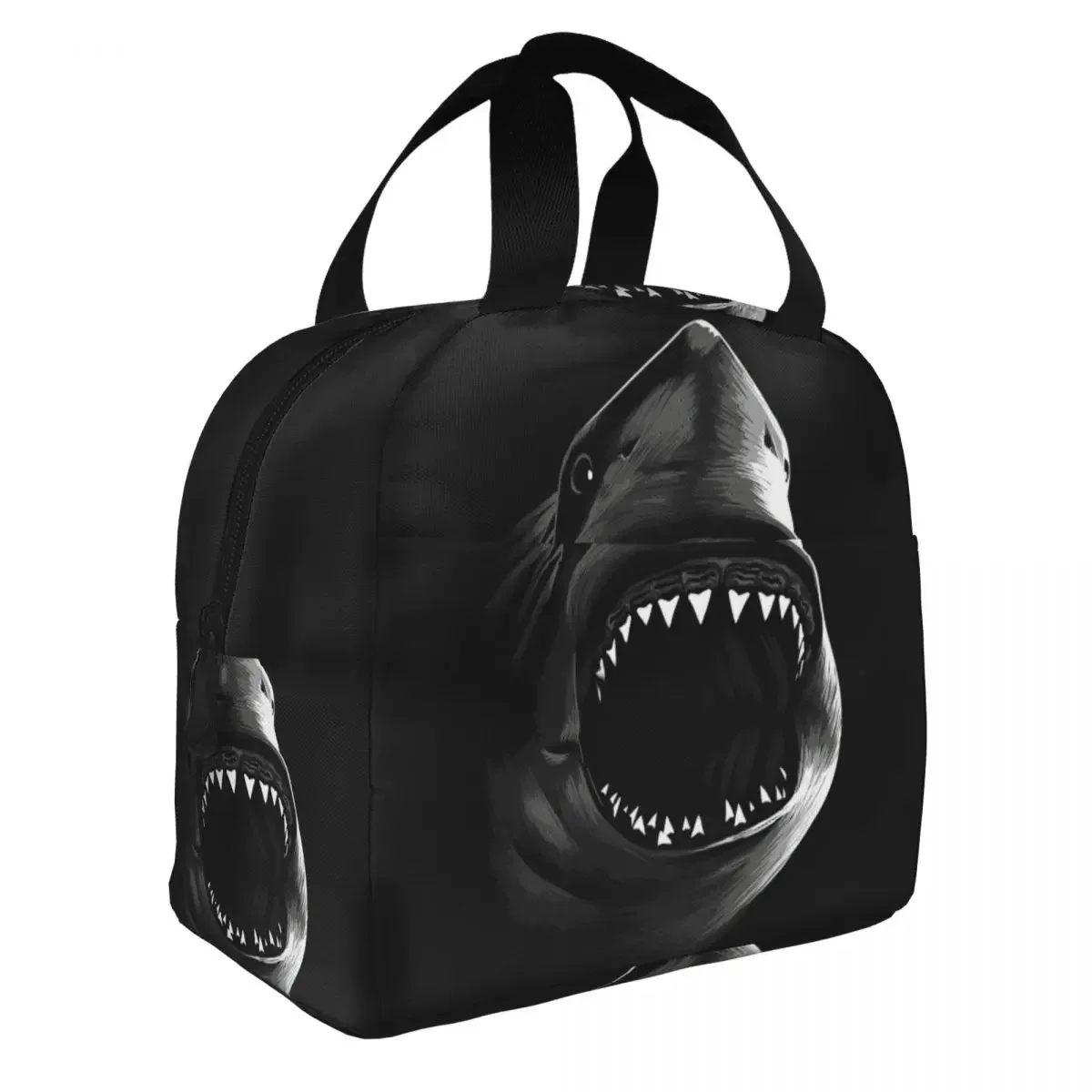 

Great Shark Lunch Bento Bags Portable Aluminum Foil thickened Thermal Cloth Lunch Bag for Women Men Boy