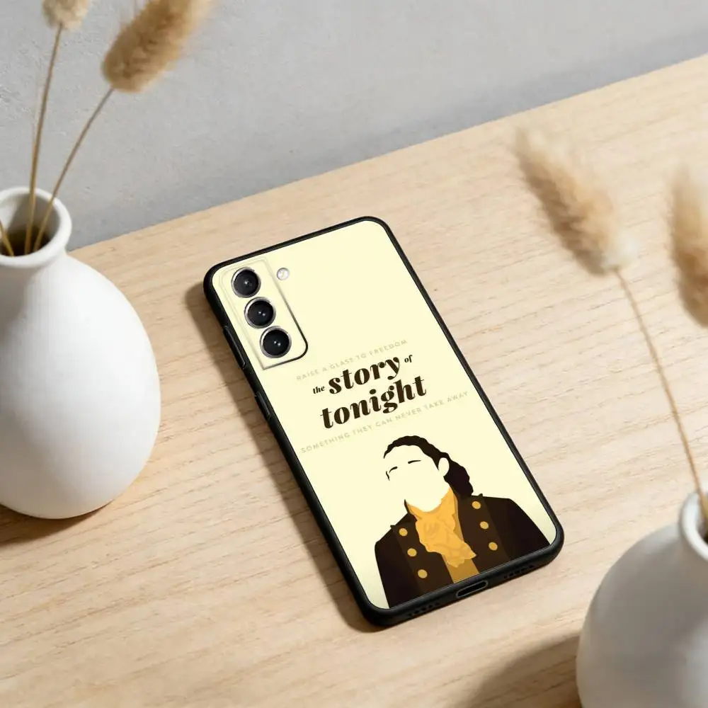 حافظة هاتف هاميلتون-موسيقية-أغاني لهاتف سامسونج S25,24,23,22,30,21,10,9,Ultra,Plus,Lite,FE,4,5G حافظة سوداء ناعمة #4