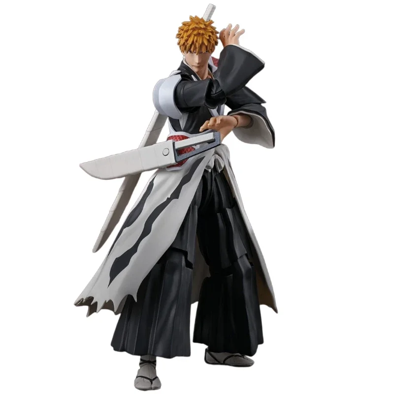 In Stock Original SHF Bandai BLEACH Series Kurosaki Ichigo Action Figure Animation Toy Gift Model Collector Anime Hobby Genuine