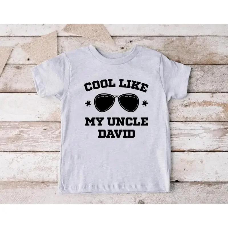 Custom Uncle T Shirt For Toddler Cool Like My Baby Bodysuit From Funny Niece Nephew Clothes