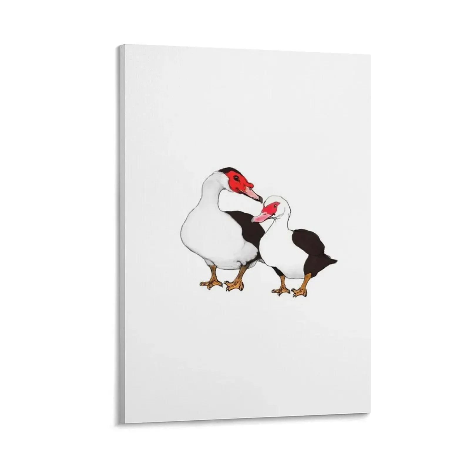 

A pair of Muscovy Ducks Canvas Painting Decoration poster aesthetic posters anime