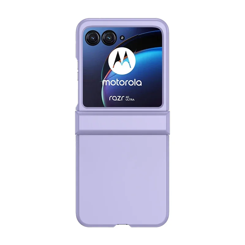 Skin Feel Case for Motorola Razr 40 50 Moto Razr40 Razr50 Ultra 5G Solid Color 3-piece Hinge Set Protection Anti-Scratch Cover