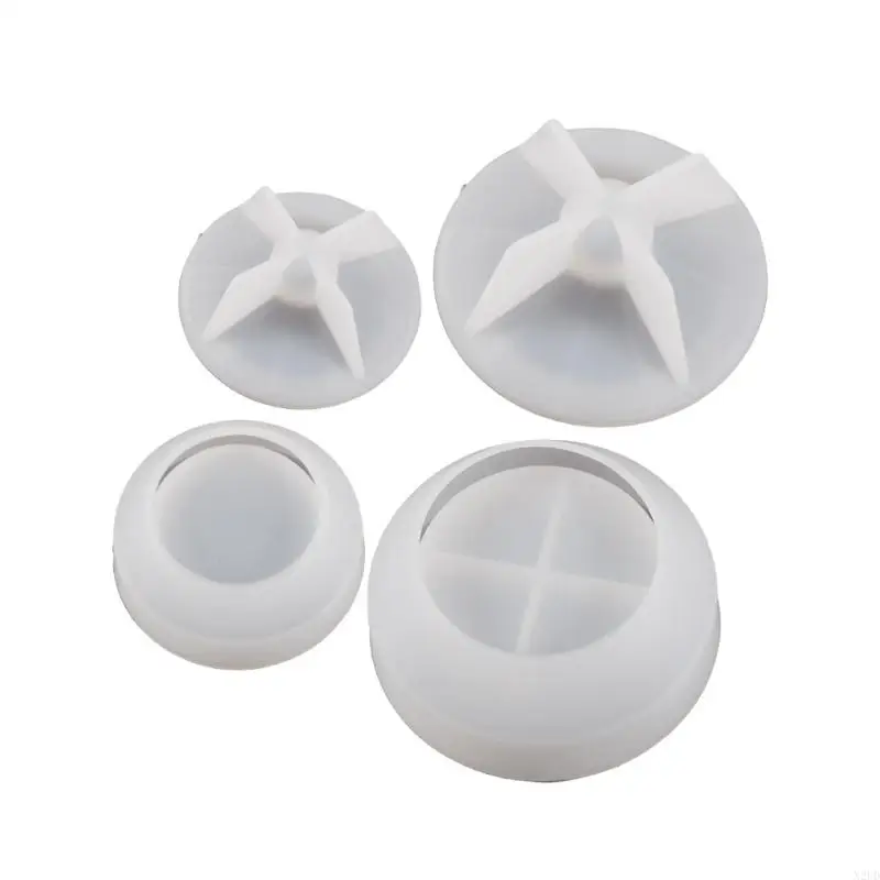 Epoxy Resin Mold Jewelry Box Molds Round Shaped Storage Container Moulds N2UD