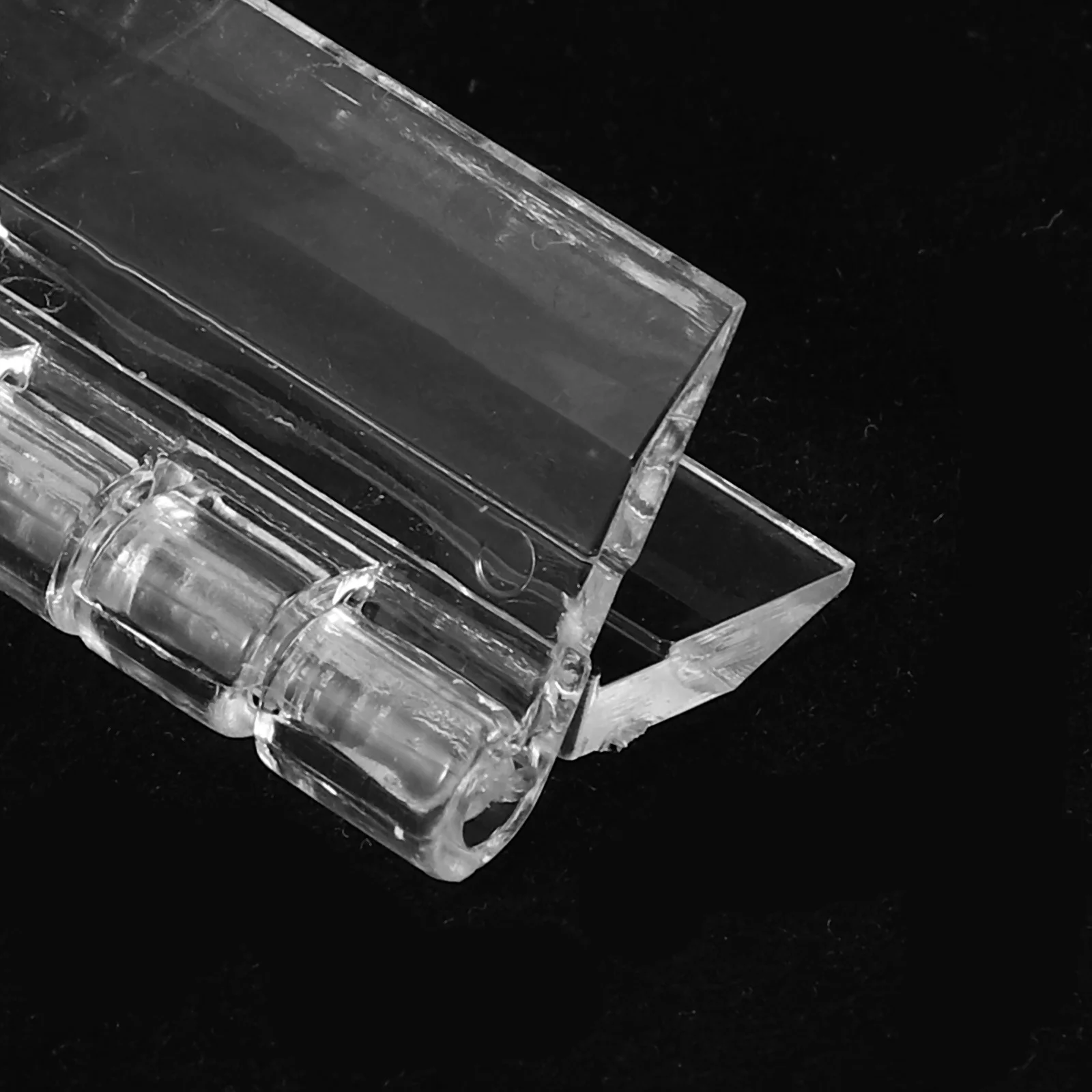 10 قطعة مفصلات أكريليك متينة مفصلات صغيرة شفافة للصناديق أغطية حوض السمك الحرف الزخرفية استخدام مفصل البيانو #1