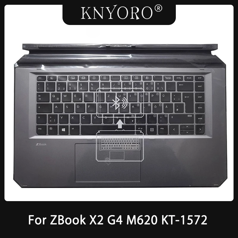 

New Keyboard For ZBook X2 G4 M620 KT-1572 Notebook PC Keyboard Palmrest Upper Top Case Keyboard Base Replacement