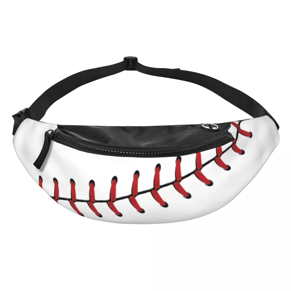 Baseball Ball Lace Seam Fanny Bag Customized Softball Crossbody Waist Pack Men Women Cycling Camping Phone Money Pouch