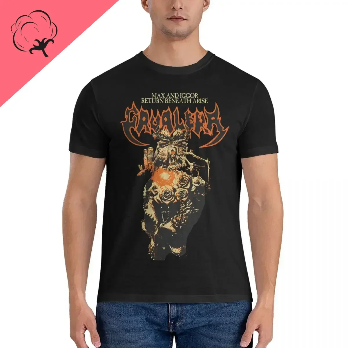 Men's CAVALERA BENEATH ARISE T Shirts SEPULTURA Tops Vintage 100%cotton Short Sleeve Crewneck Tees New Arrival T-Shirt