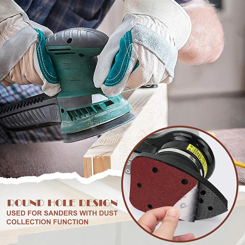 10/20/50 PCS Self-adhesive Sandpaper Triangle Hook Loop Sanding Disc Abrasive Sander Sand Paper Tools For Polishing 40-2000 Grit