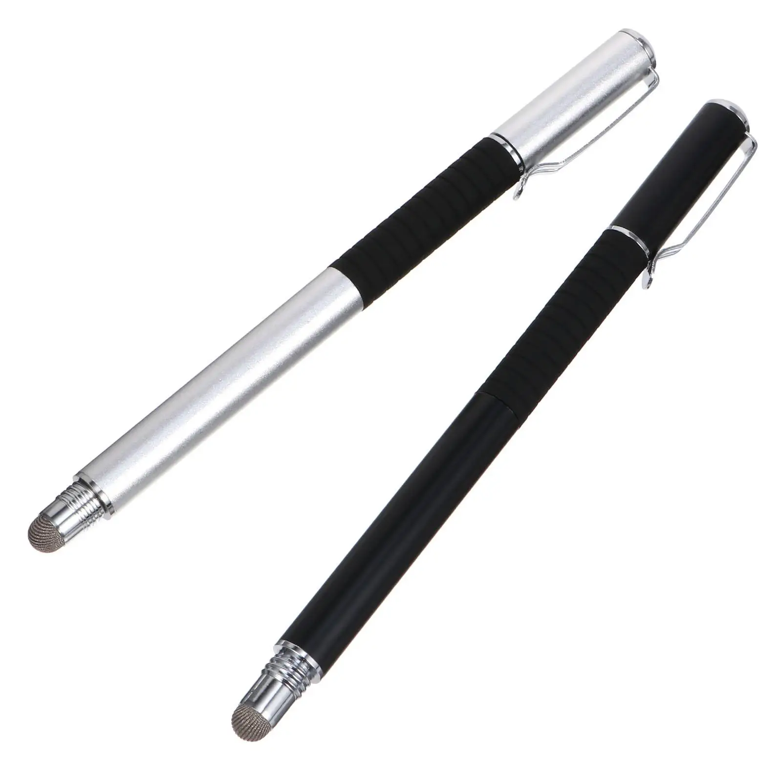 

2 Stylus Pen Set High Sensitive Touch Screen Pens for Phone Tablet Aluminum Alloy Precise Writing Replaceable