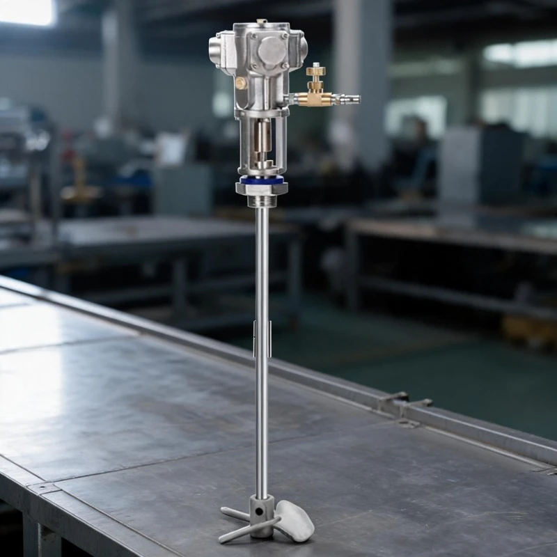 Pneumatic Mixer Air Agitator Air Blender Stirrer Air Mixing Machine Aluminum Alloy 60L 5 Gallon Mixing Equipment 2800Rpm 1/8Hp