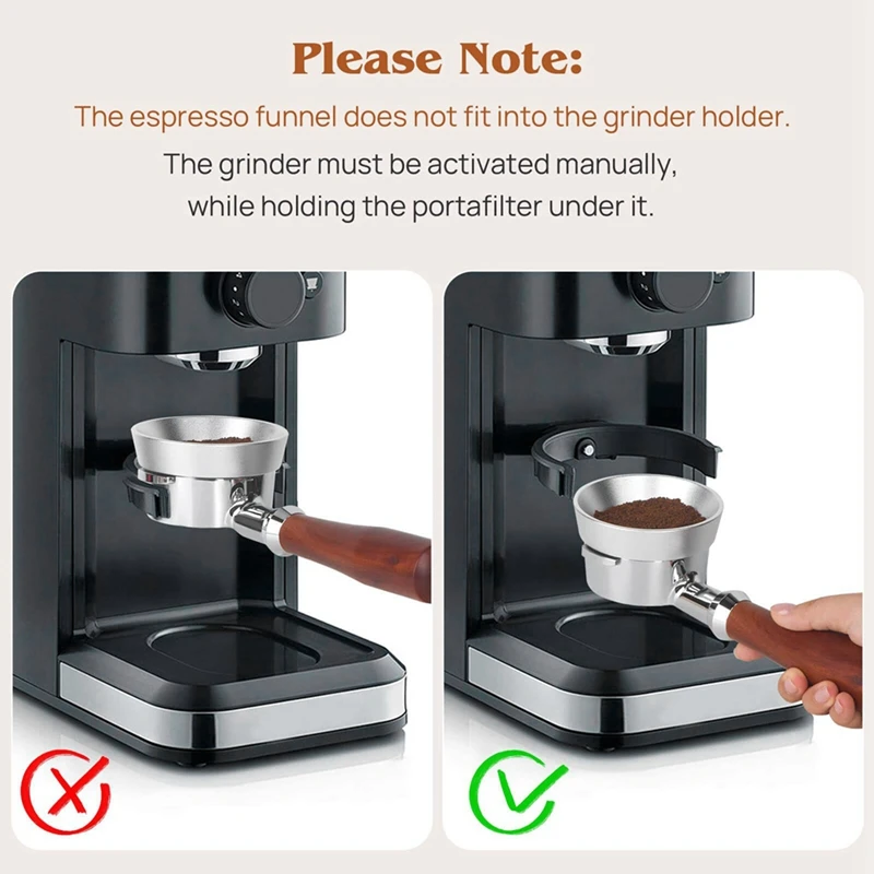 New 58Mm Coffee Magnetic Powder Collecting Ring Magnetic Suction Outer Card Powder Ring For Tamper Portafilter Funnel