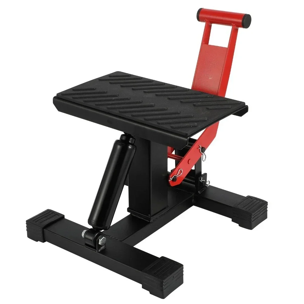 Heavy Duty Steel Motorcycle Hydraulic Repair Stool Labor Saving Lift Stand Universal Parking Support For Various Models