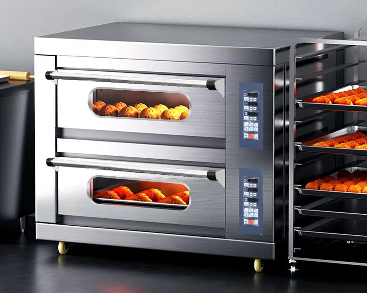 

Electric oven, double layer, two plates, large, bread, pizza, cake, large capacity