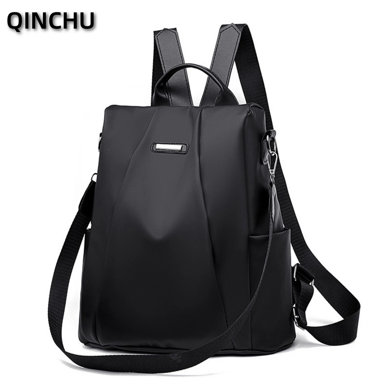 QINCHU New Trendy Korean Casual Versatile Travel Backpack, Oxford Cloth Backpack