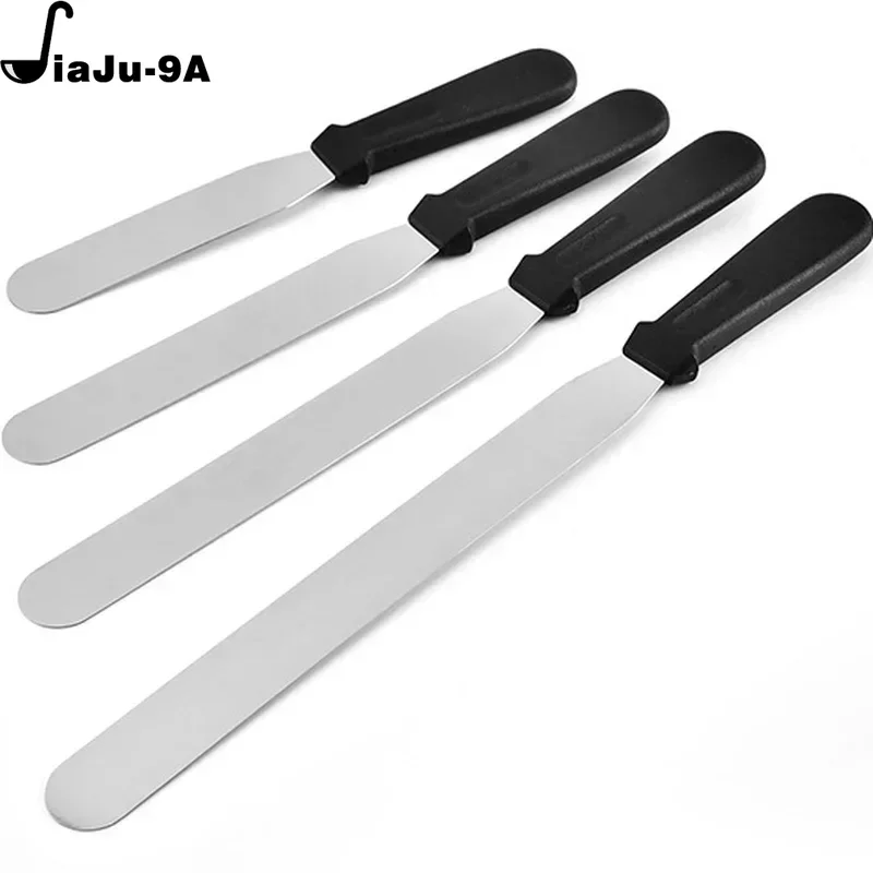 6/8/10/12Inch Stainless Steel Cake Spatula Butter Cream Icing Frosting Knife Smoother DIY Cake Smoother Pastry Decorating Tools