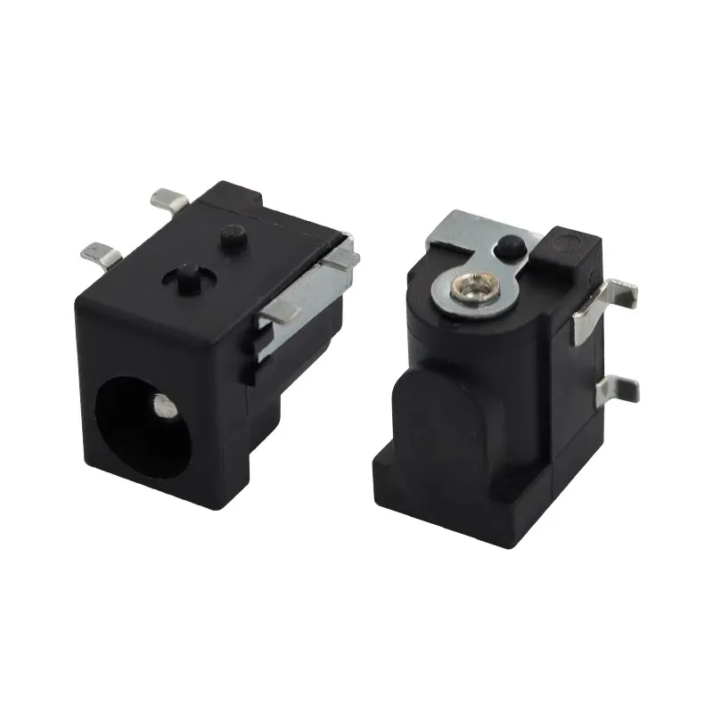 Dc-050 DC power socket 5.5*2.1/2.5mm four-pin patch welded board DC base smt Environmental protection