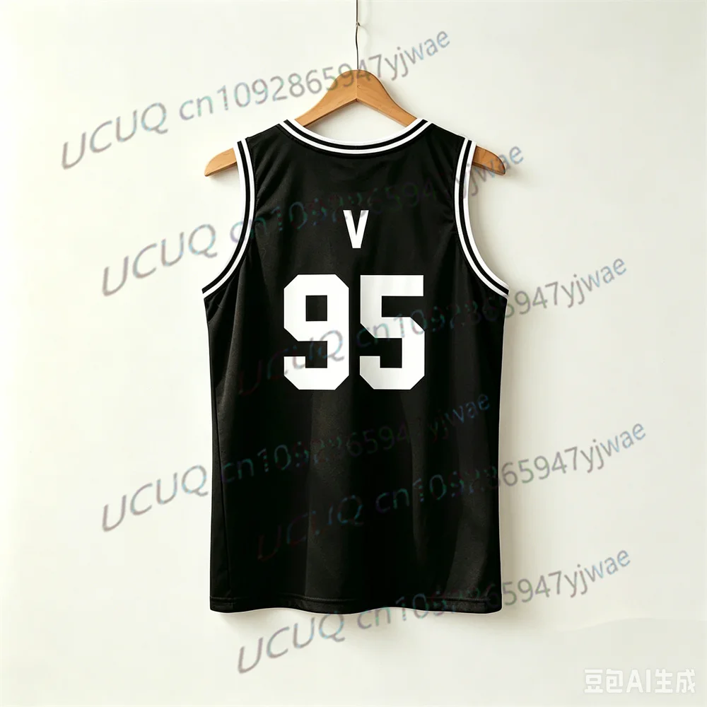 KPOP Concert Outfits JUNGKOOK Basketball Jersey Tank Top Breathable Sports Vest Casual Sleeveless Top Army Gift Men Women Vest image 6