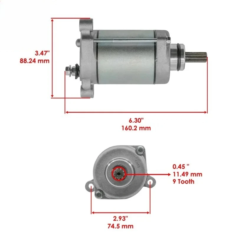 Starter Motor 21163-0064 211630064 For Kawasaki ZX1000 Ninja ZX-10R ZX10R KRT Edition ZX-10RR ZX10RR 12V 2011-2021