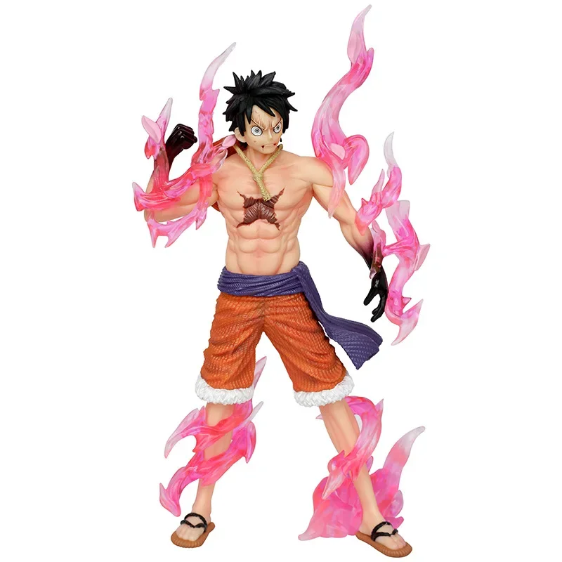 31 cm One Piece Anime Figuren Ruffy Figur Busoshoku Haki: Emission Figur Gk PVC Statue Modell Puppen Sammlerstück Decora Spielzeug Geschenk