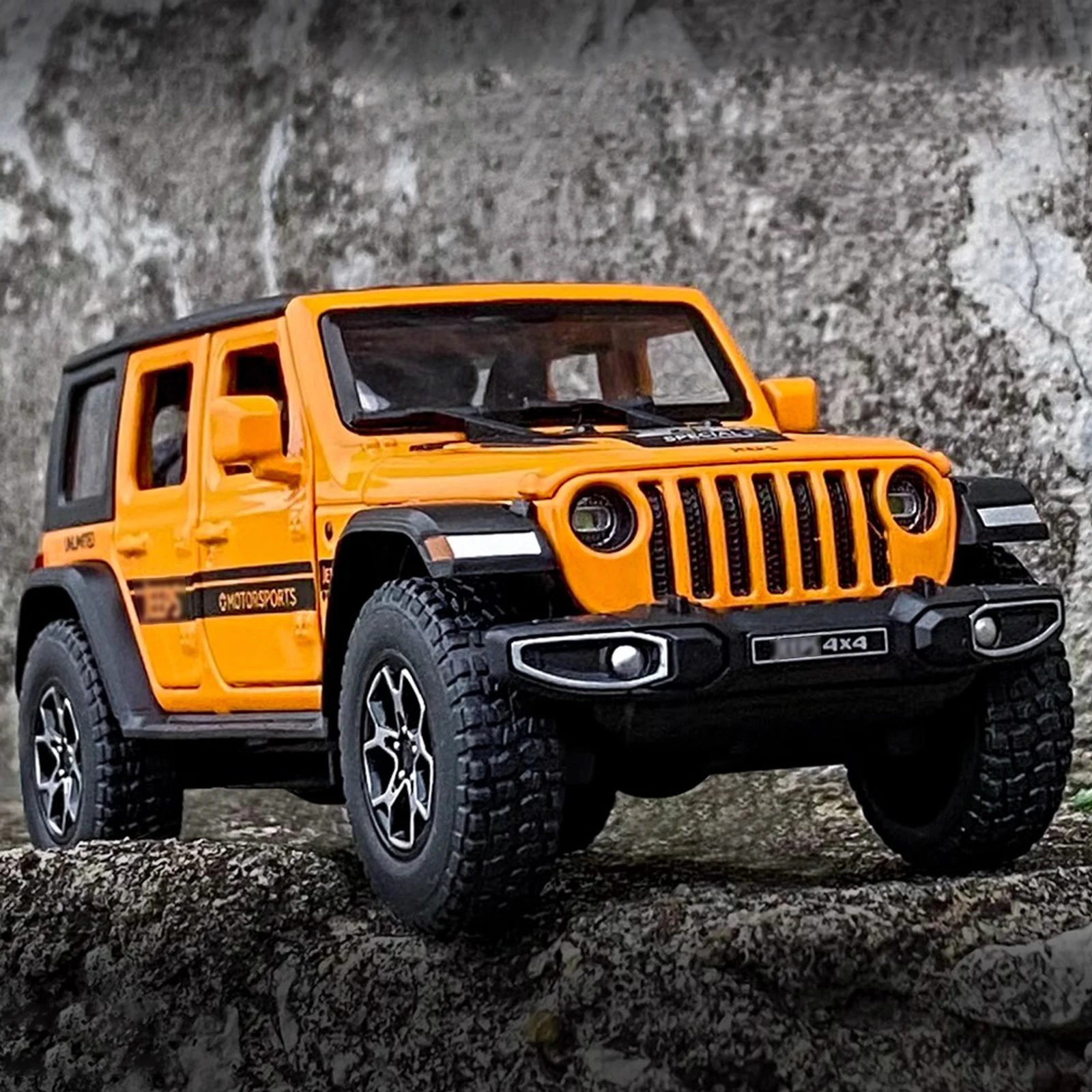 1:22 Model Wrangler Diecast Toy Car Model, Scale Metal Alloy Vehicle for Kids Boys Girls Adults, Doors Open,Gifts Gray111