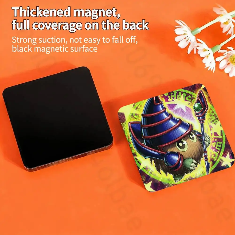 Yu-Gi-Oh Anime Fridge Magnet Personalized Magnetic Durable Plastic Square Picture Surface Fridge Magnets
