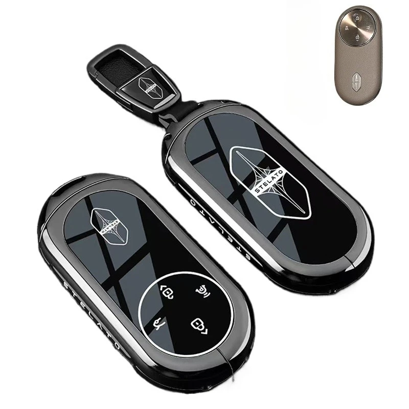 

Zinc Alloy Key Fob Cover for 2025-2026 STELATO S9/S9T Vehicles, Heavy Duty Metal Protective Case Shell with Keychain, Anti-Drop