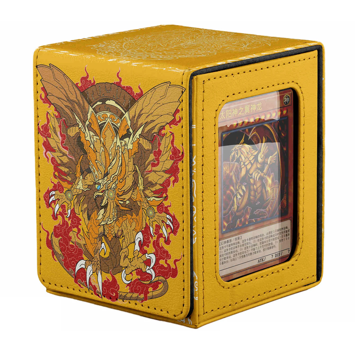Diy Yu-Gi-Oh! Egyptian God Dark Magician Card Protection Box Lugia Ygo Leather Card Box Anime Card Gift Toys