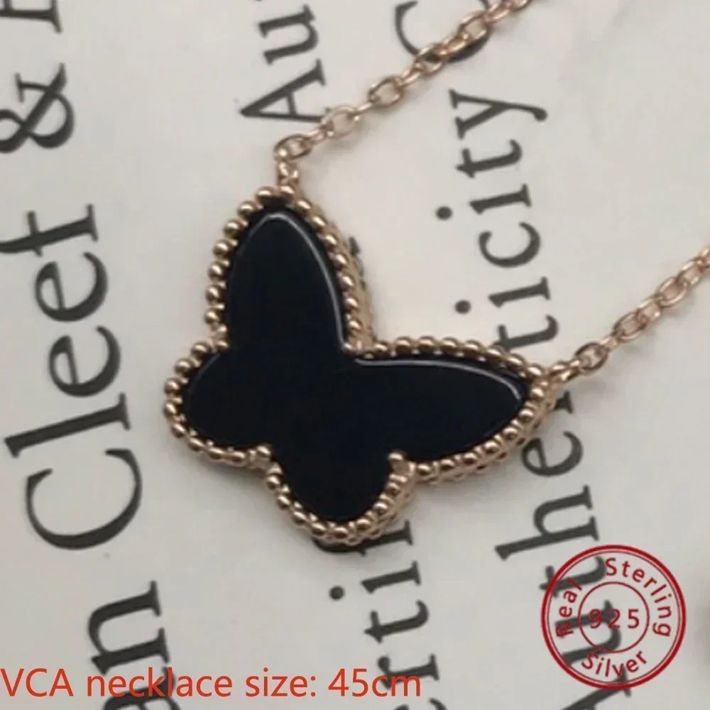 2024 New S925 Sterling Silver Van Cleef Butterfly Necklace, Luxurious Chic, Trendy Style, Enhances Glamour, Price Cut