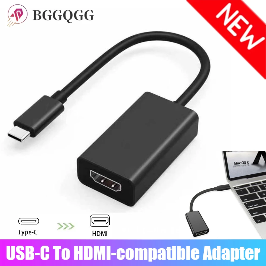 USB-C To HDMI-compatible Cable Type C To HDMI Adapter USB 3.1 Male To Female Converter for MacBook2016/Huawei Matebook/Smasung