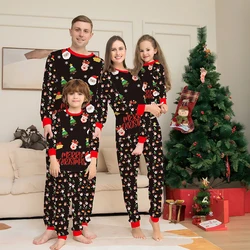 2025 Family Matching Christmas Pajamas Clothes Set Father Mother And Daughter Son Kids Matching Outfit Baby Girl Rompers Pyjamas