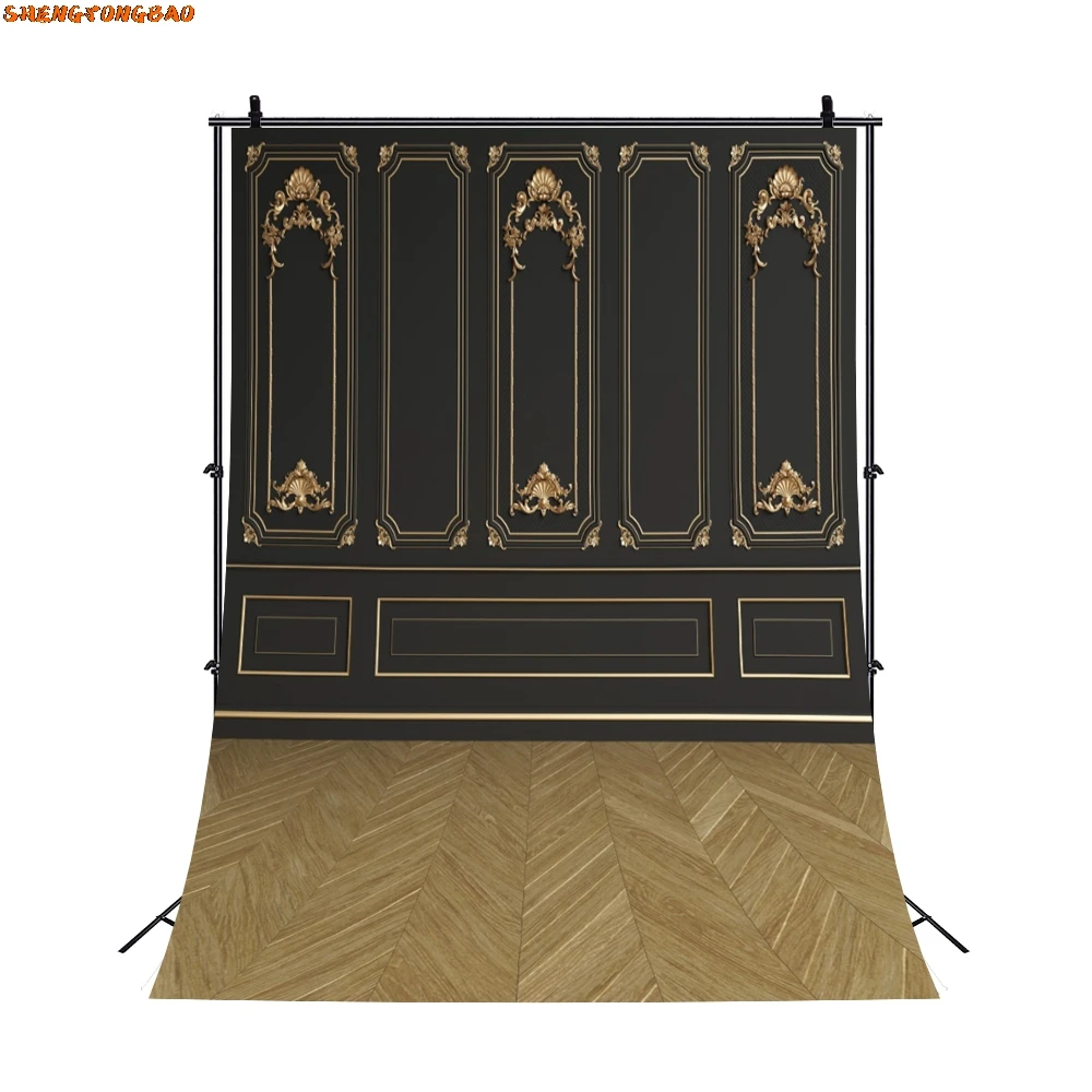 Toile de fond de photographie murale en bois blanc vintage, grunge rétro, Europe, château, palais, mur intérieur, fond de portrait, studio photo